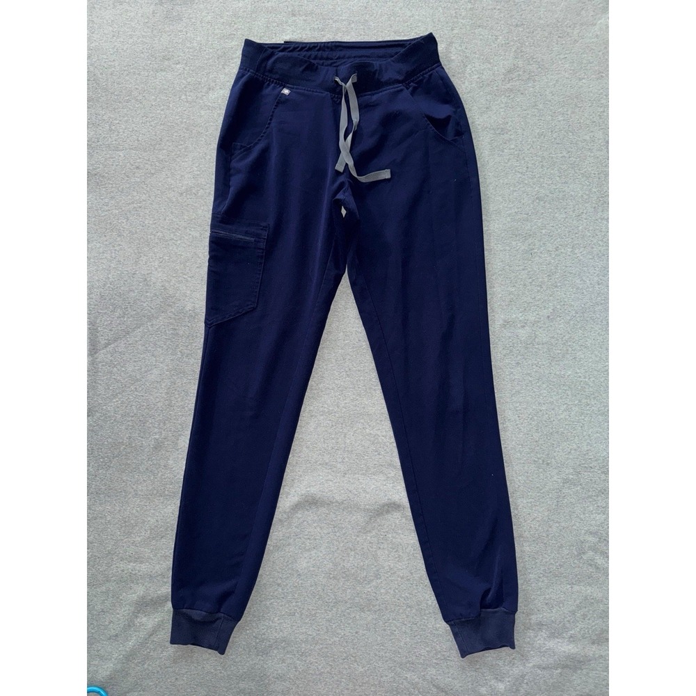 Figs Jogger Women‎ Zamora Navy Blue Taper Technical Scrub Size Xsmall Tall